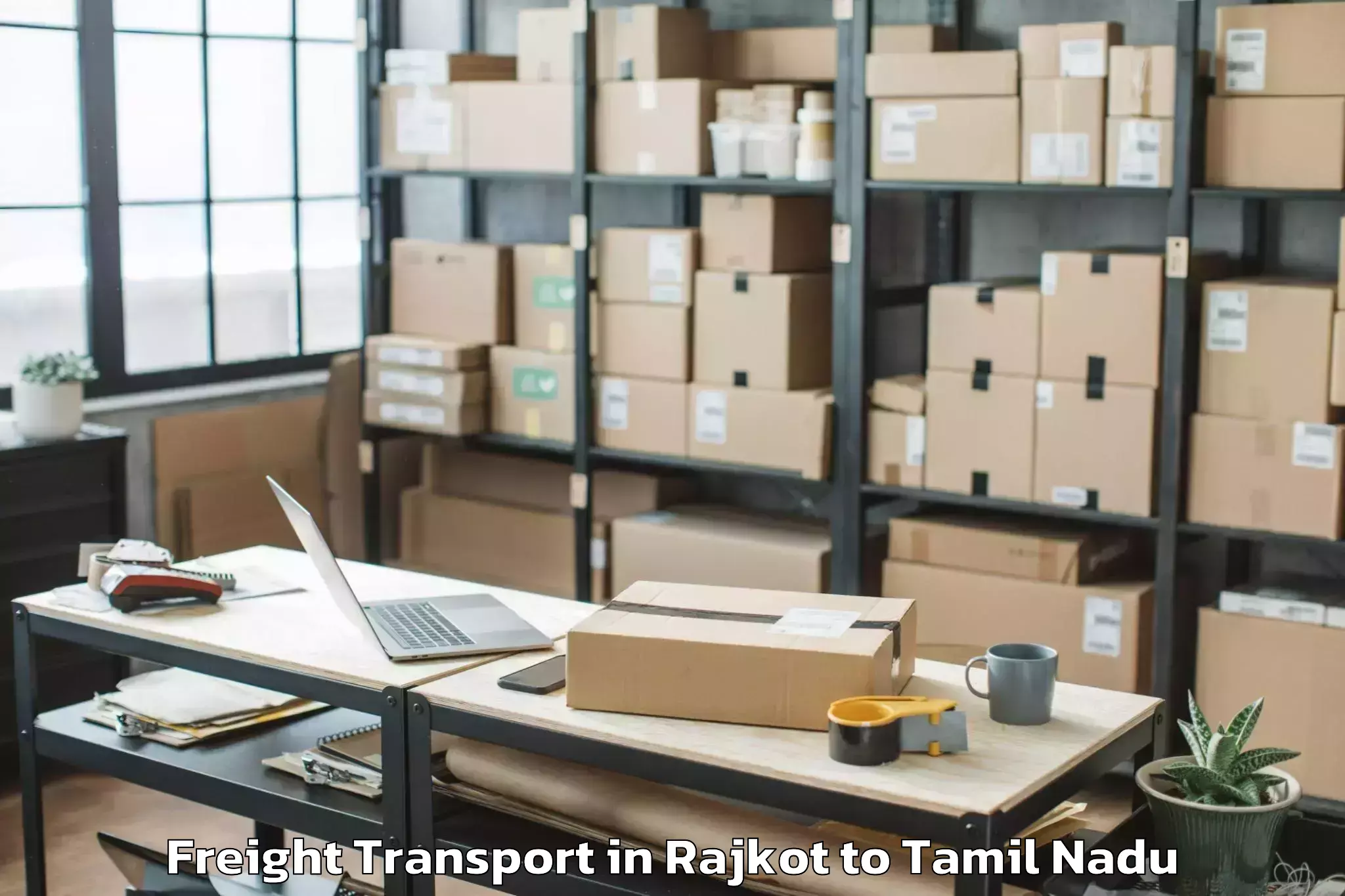 Hassle-Free Rajkot to Abhilashi University Chidambar Freight Transport